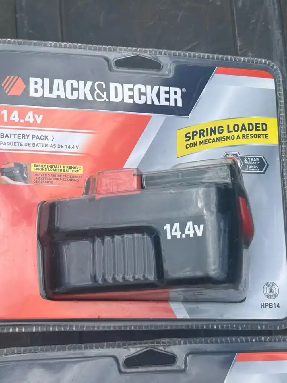 Black & Decker 14.4v Replacement Battery Pack – New/Sealed